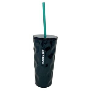 Starbucks 2021 Tumbler Wavy Glass‎ 18 oz Jade Collection Coffee Portable Drink